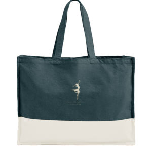 Nouvelle Lune Studio Carryall – Organic Contrast Tote – Dark Marine