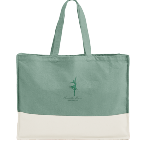 Nouvelle Lune Studio Carryall – Organic Contrast Tote – Sage Green